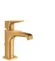 AXOR-HG-AXOR-Citterio-E-Einhebel-Waschtischmischer-130-mit-Hebelgriff-und-Zugstangen-Ablaufgarnitur-Brushed-Gold-Optic-36110250 gallery number 1